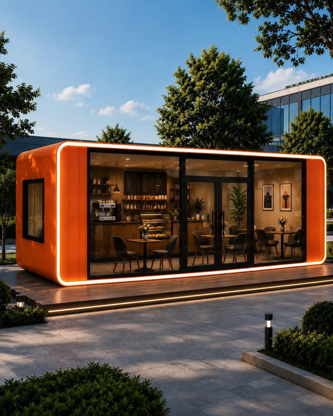 AG-40 modular building for Cafe