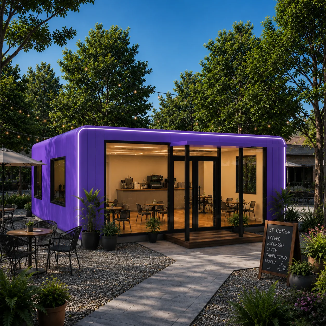 AG-80 modular building for Cafe