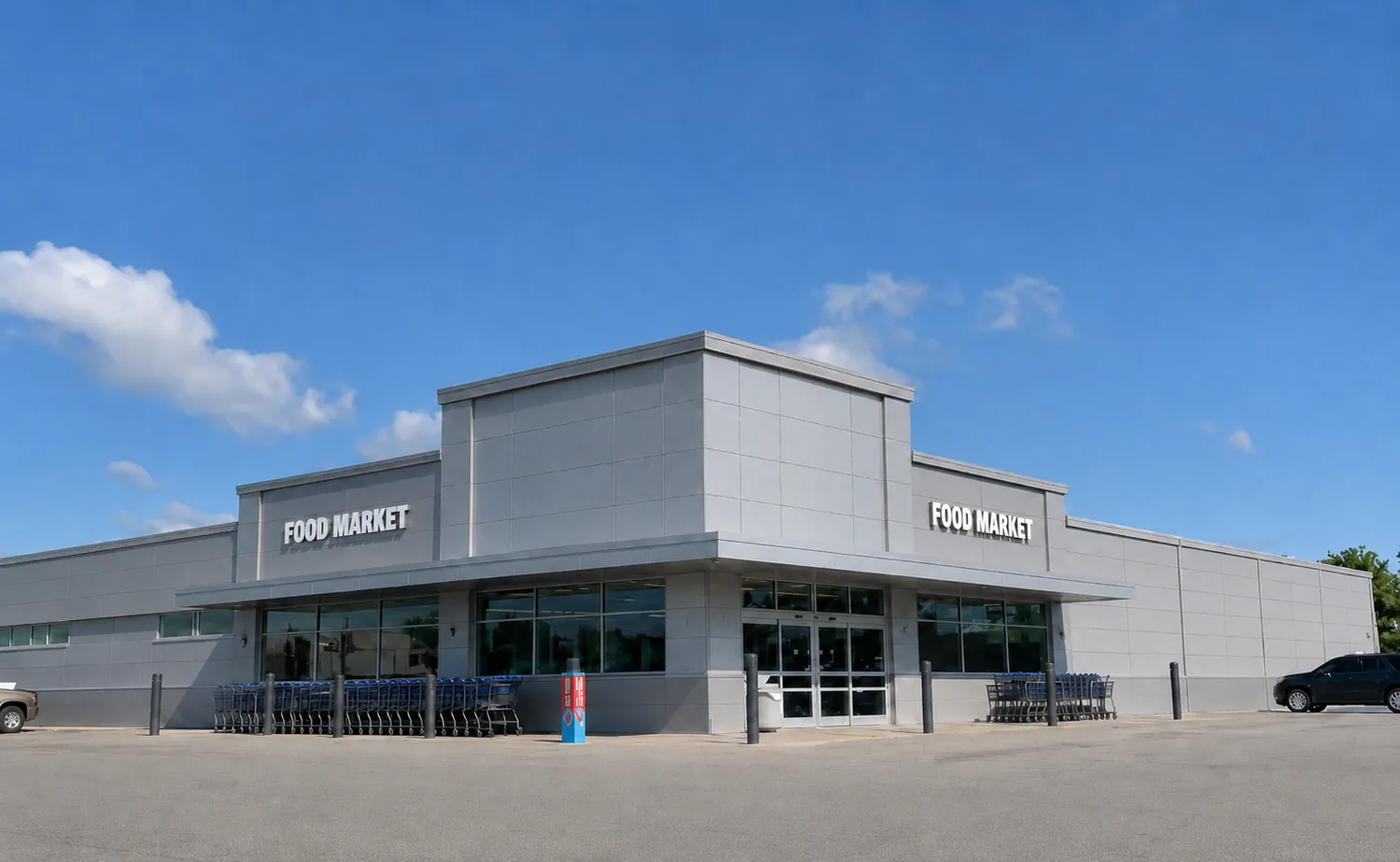 AP-450 modular building for Supermarket