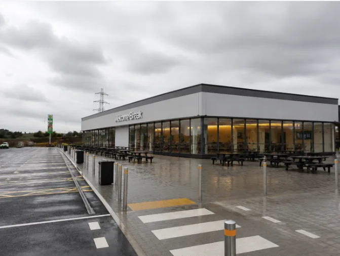 AP-240 modular building for Service Area