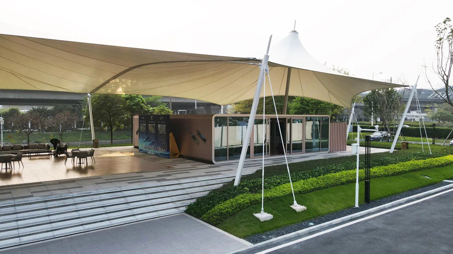 AP-300 modular building for Service Area