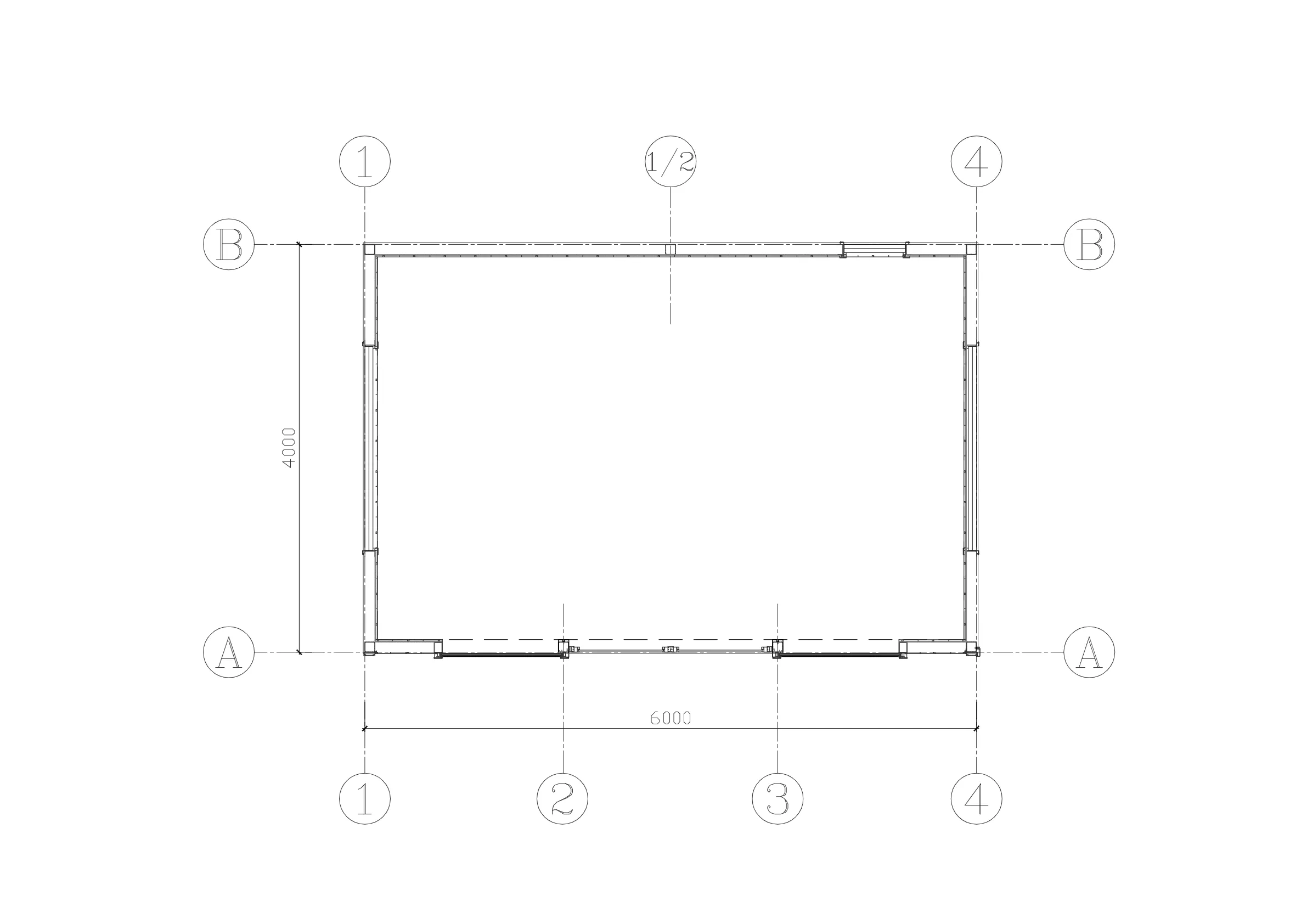 AG-24 floor plan drawing and dimensions