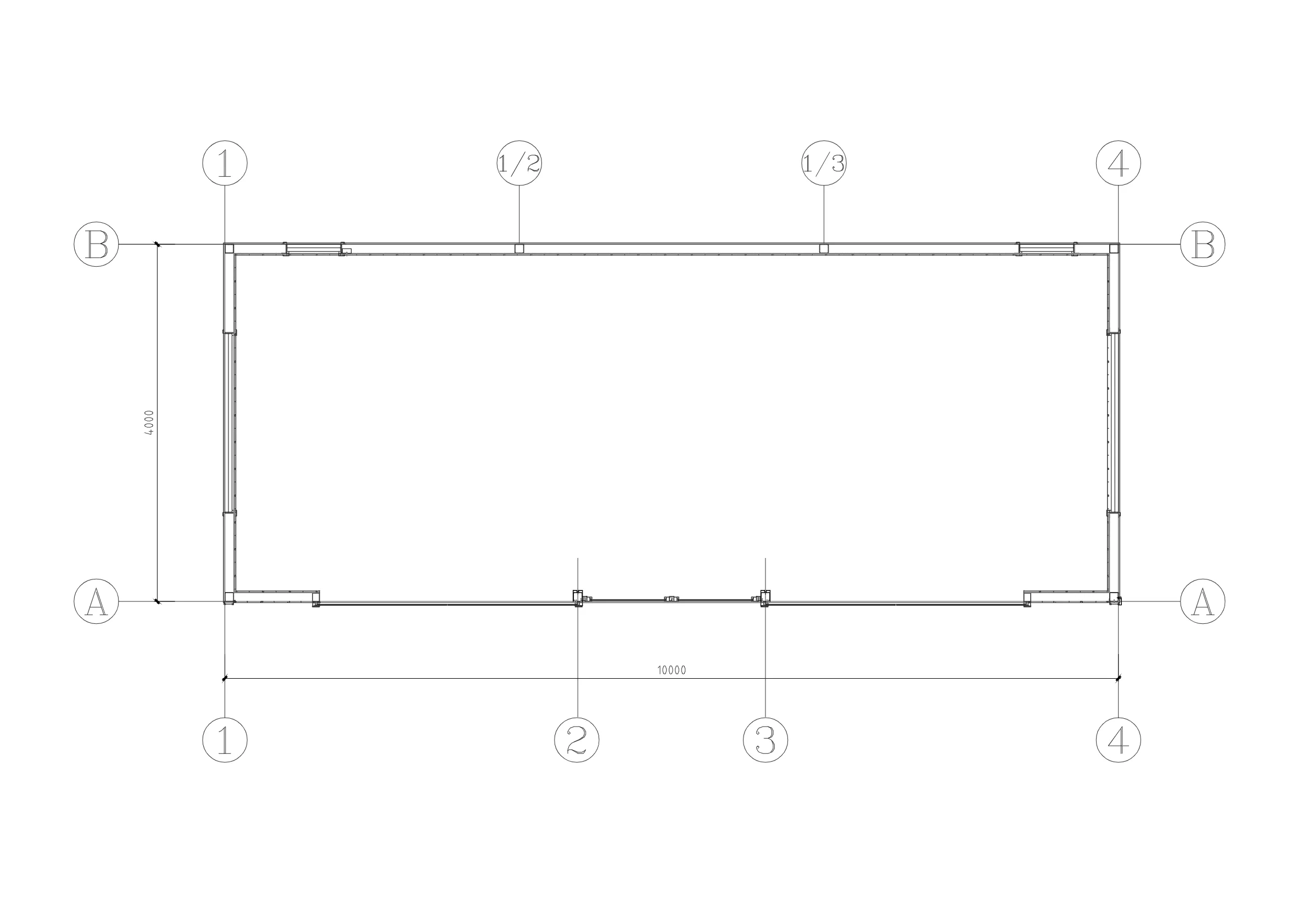 AG-40 floor plan drawing and dimensions