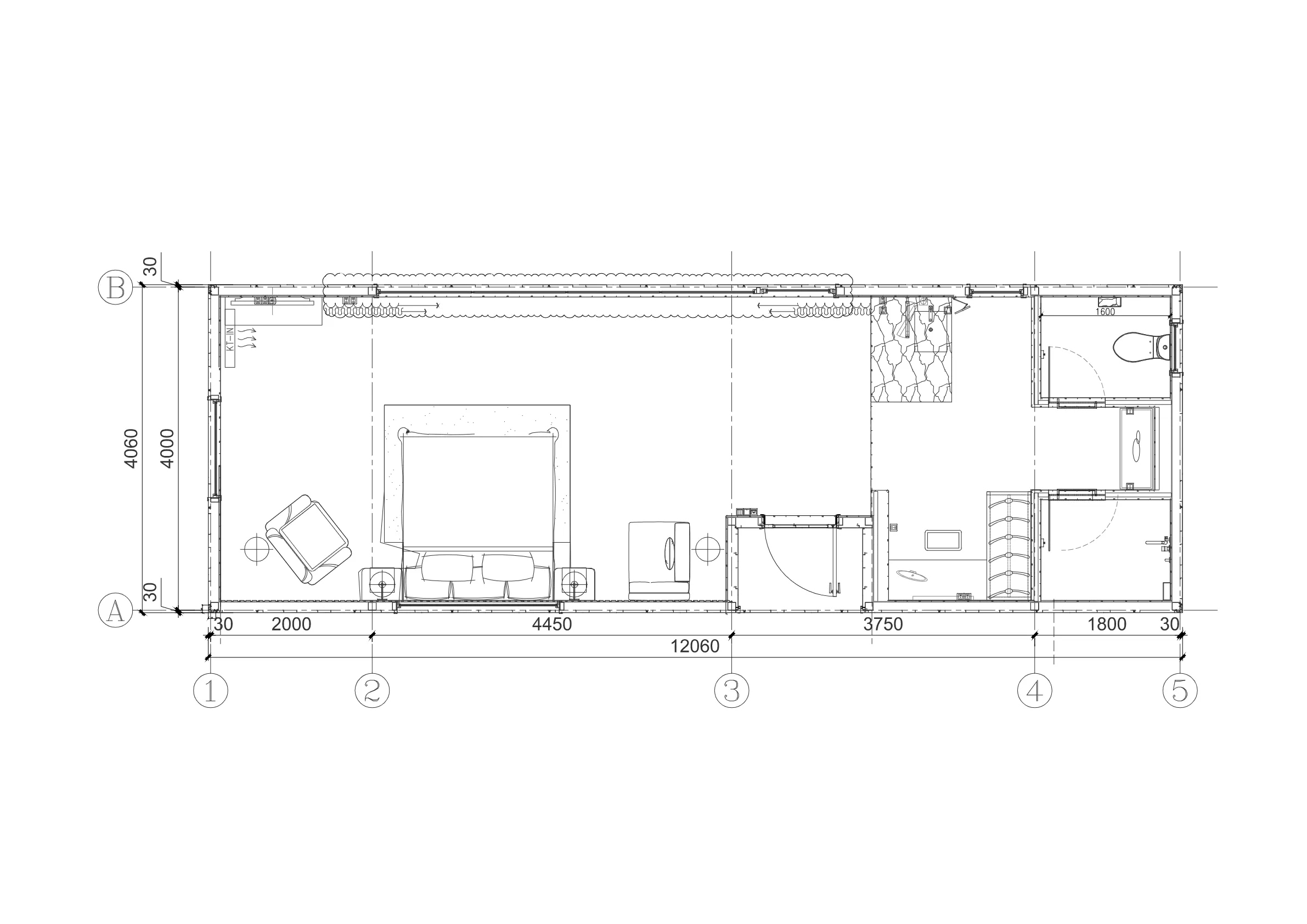 AP-12C floor plan drawing and dimensions