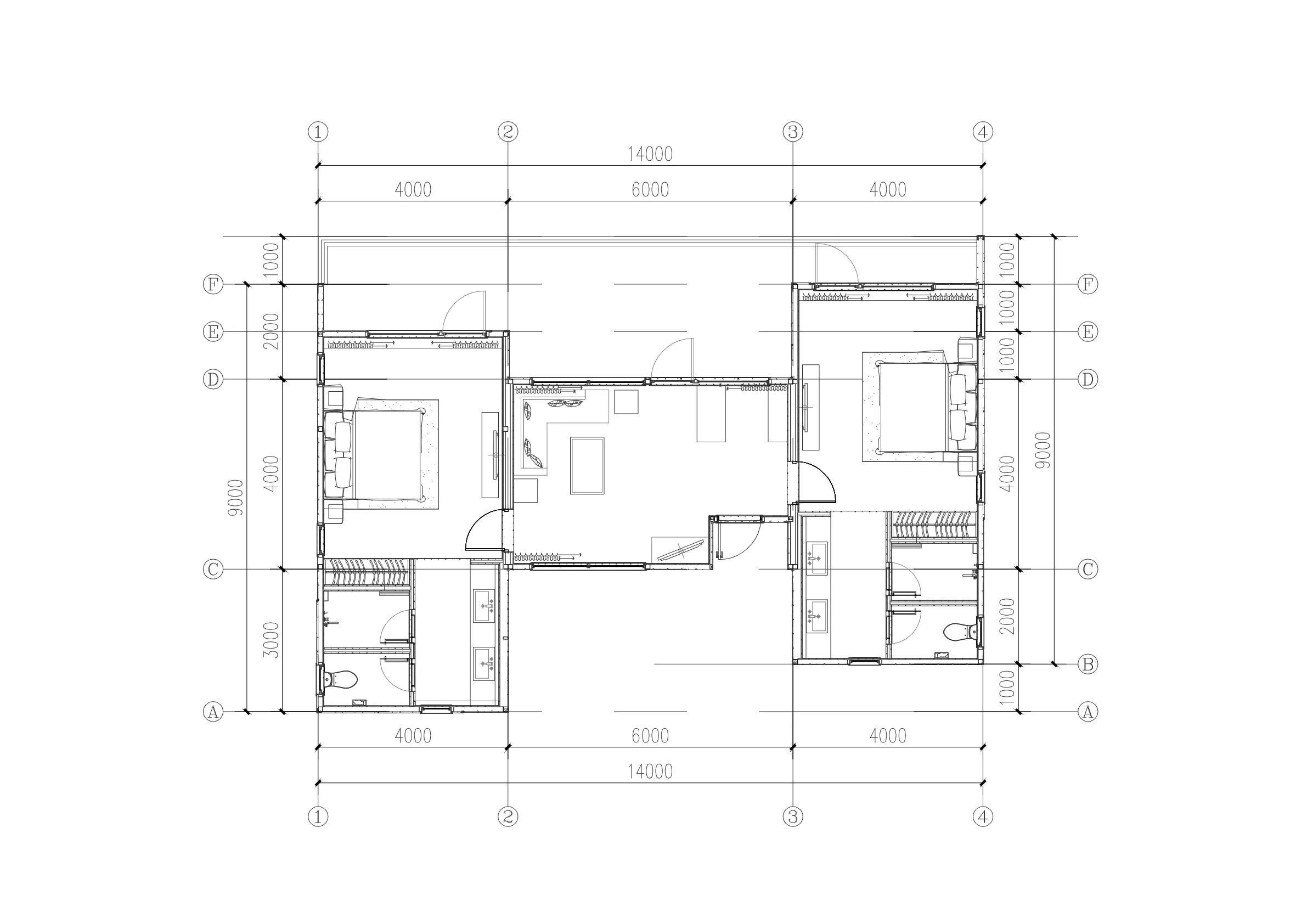 H-98 floor plan drawing and dimensions