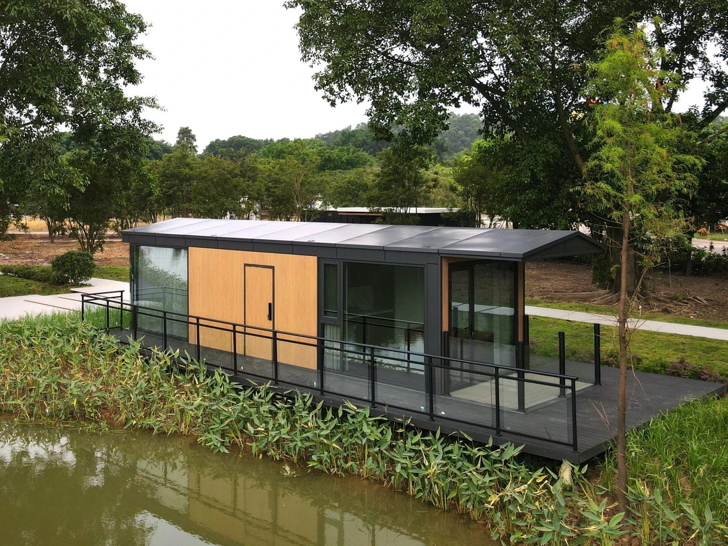 Custom modular building design rendering